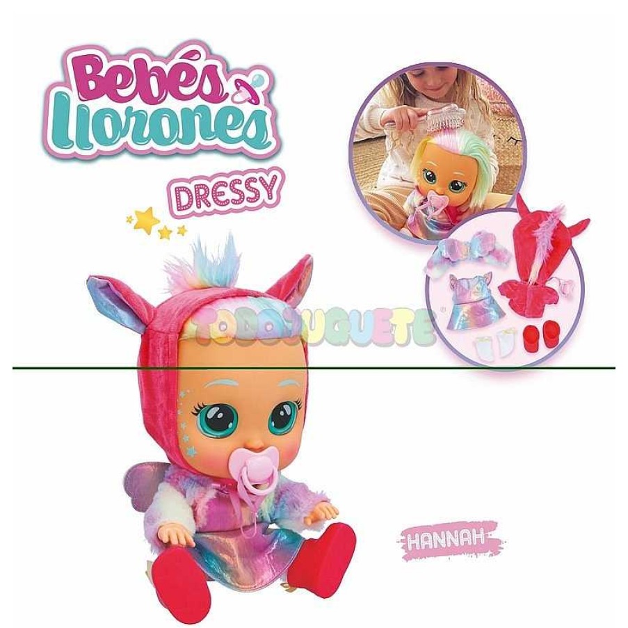 Mu Ecas Y Accesorios Imc Toys S.A. | Beb Llor N Mu Eca Dressy Fantasy Hannah