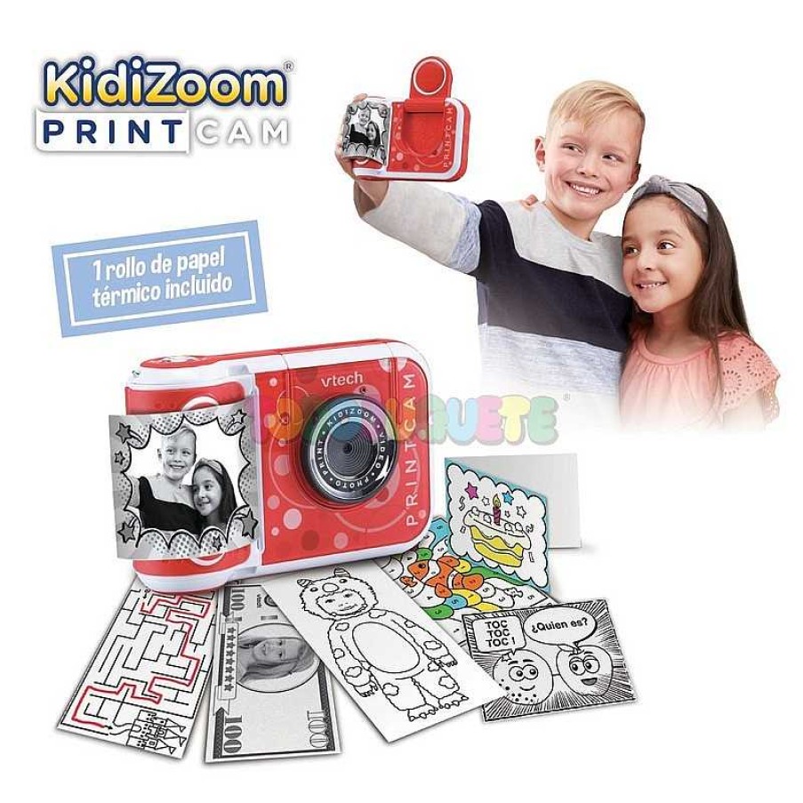 Juguete Electr Nico Y Multimedia Vtech Electronics Europe Bv | Kidizoom Print Cam Roja