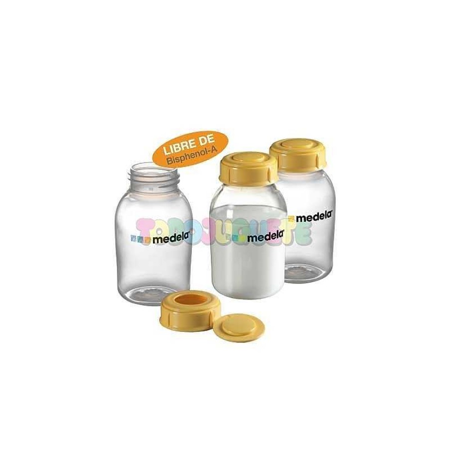 Puericultura Todojuguete | Pack 3 Ud Botella-Biber N 150 Ml Medela