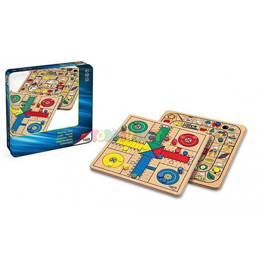 Juegos De Mesa Y Puzzles Cayro Juegos,S.L. | Juego Parch S Oca Madera Caja Met Lica Cayro