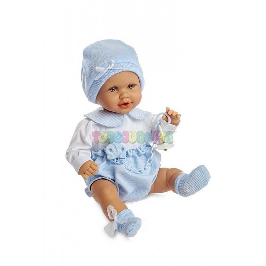 Mu Ecas Y Accesorios Berjuan,S.L.,Muñecas. | Baby Marianna Ni O Llor N Azul 38 Cm