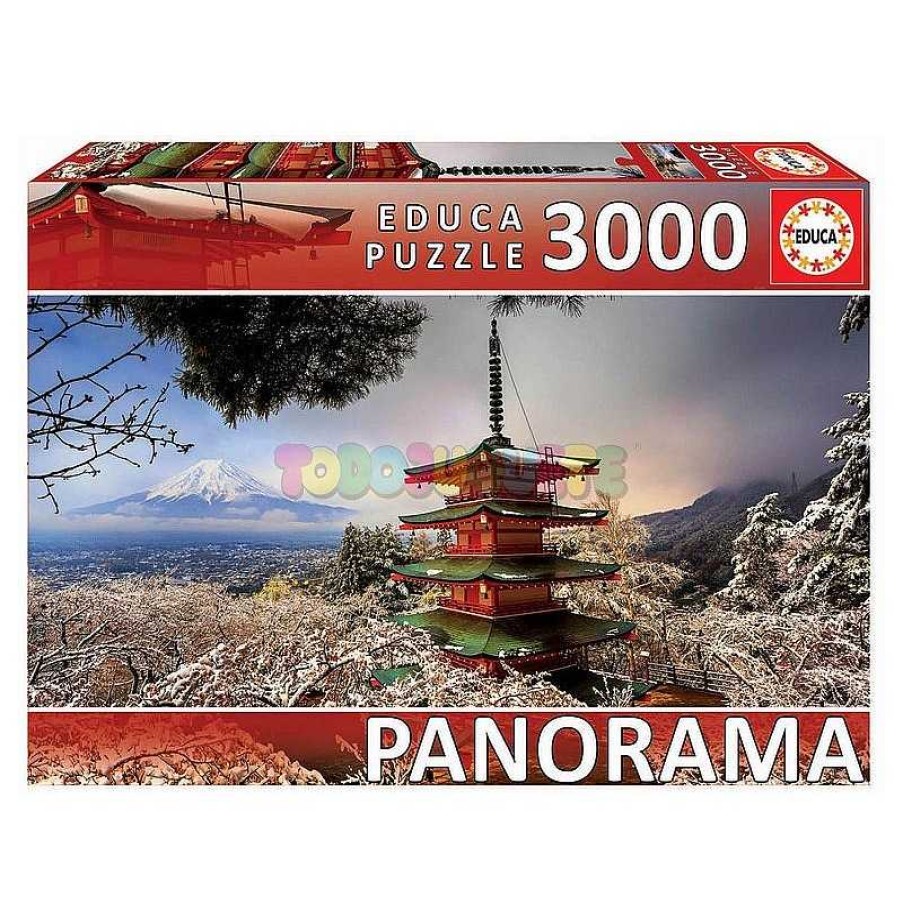 Juegos De Mesa Y Puzzles Educa Borras S.A. | Puzzle 3000 Panorama Monte Fuji Y Pagoda Chureito