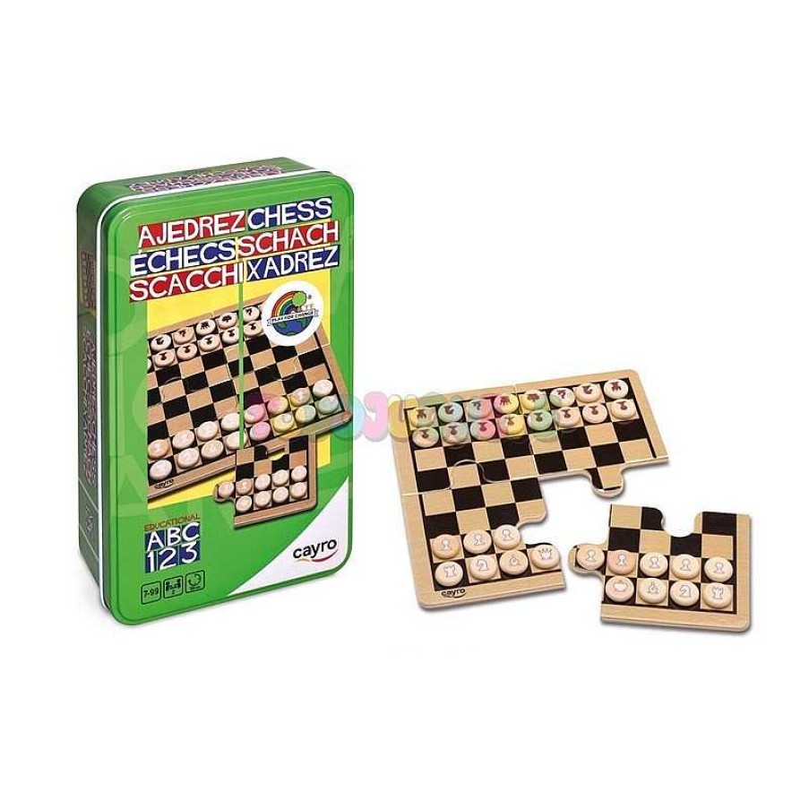 Juegos De Mesa Y Puzzles Cayro Juegos,S.L. | Ajedrez Caja Metalica De Viaje