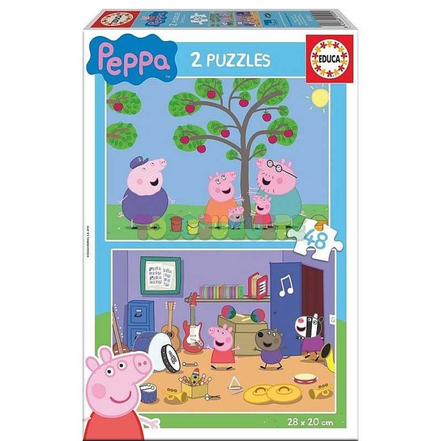 Juegos De Mesa Y Puzzles Peppa Pig | Puzzle 2X48 Peppa Pig