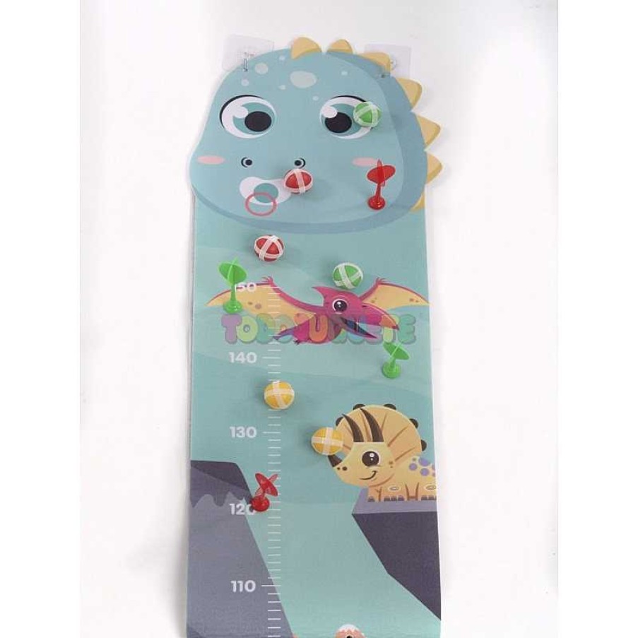 Puericultura Alfabest | Medidor Dinosaurio 150Cm Altura Juego Diana Velcro