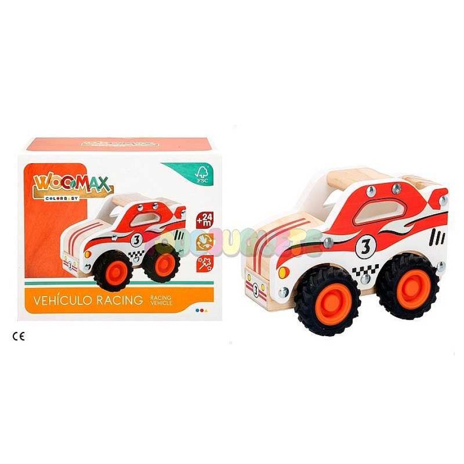 Juegos Educativos Color Baby, S.L. | Veh Culo Madera Racing Woomax