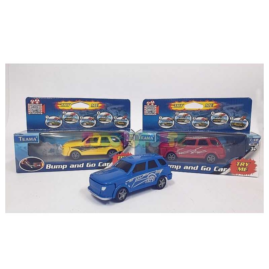 Coches, Circuitos Y Parkings Todojuguete | Coche Retro Fricci N 1:48 Bump And Go 3 Colores