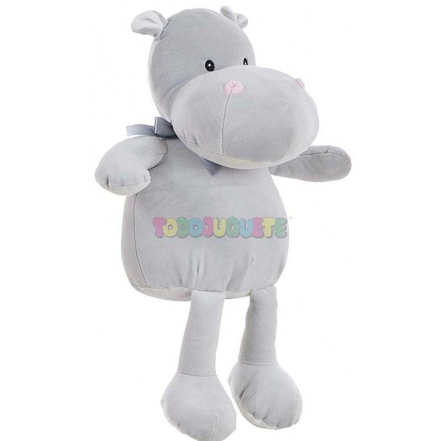 Peluches Creaciones Llopis,S.L. | Peluche Hippo Extrasuave Gris 48Cm