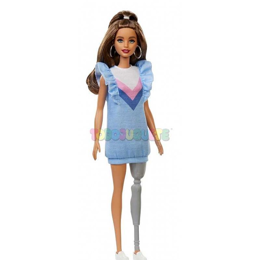 Mu Ecas Y Accesorios Barbie | Mu Eca Barbie Fashionista 121 Pierna Prot Sica