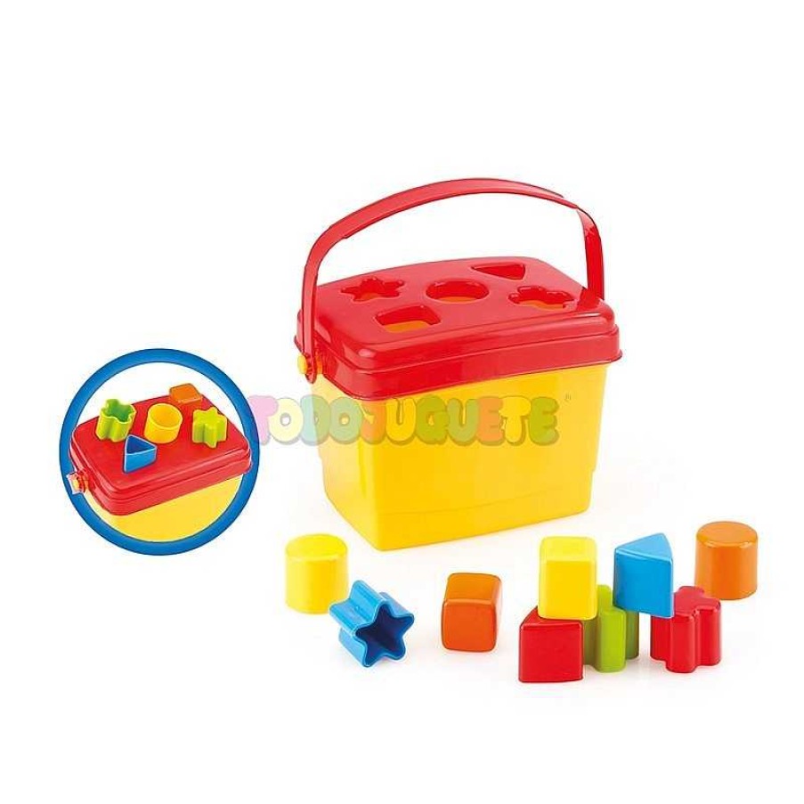 Primera Infancia Todojuguete | Cubo 5 Piezas Formas Encajables Shape Sorter