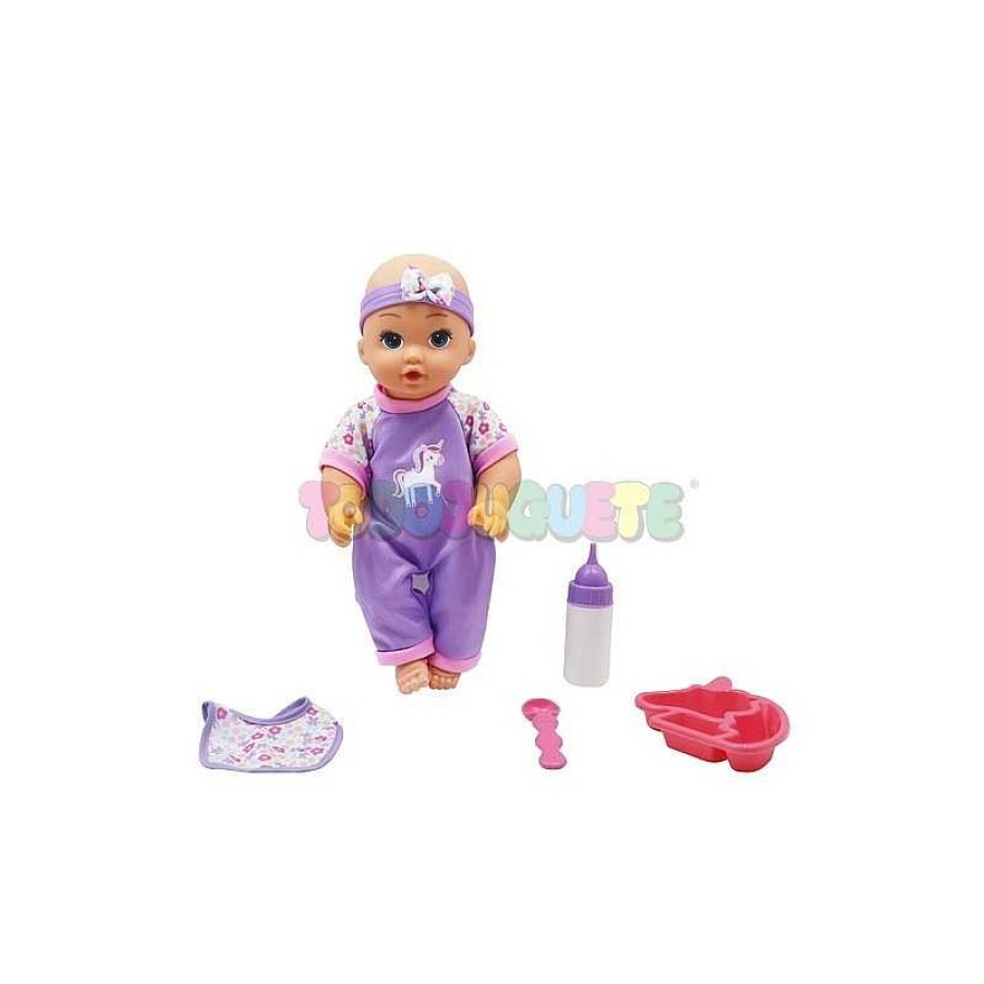 Mu Ecas Y Accesorios Gi-Go Toys Factory Ltd. | Mu Eca Beb 30Cm Accesorios Comida Y Cuidados Sdos