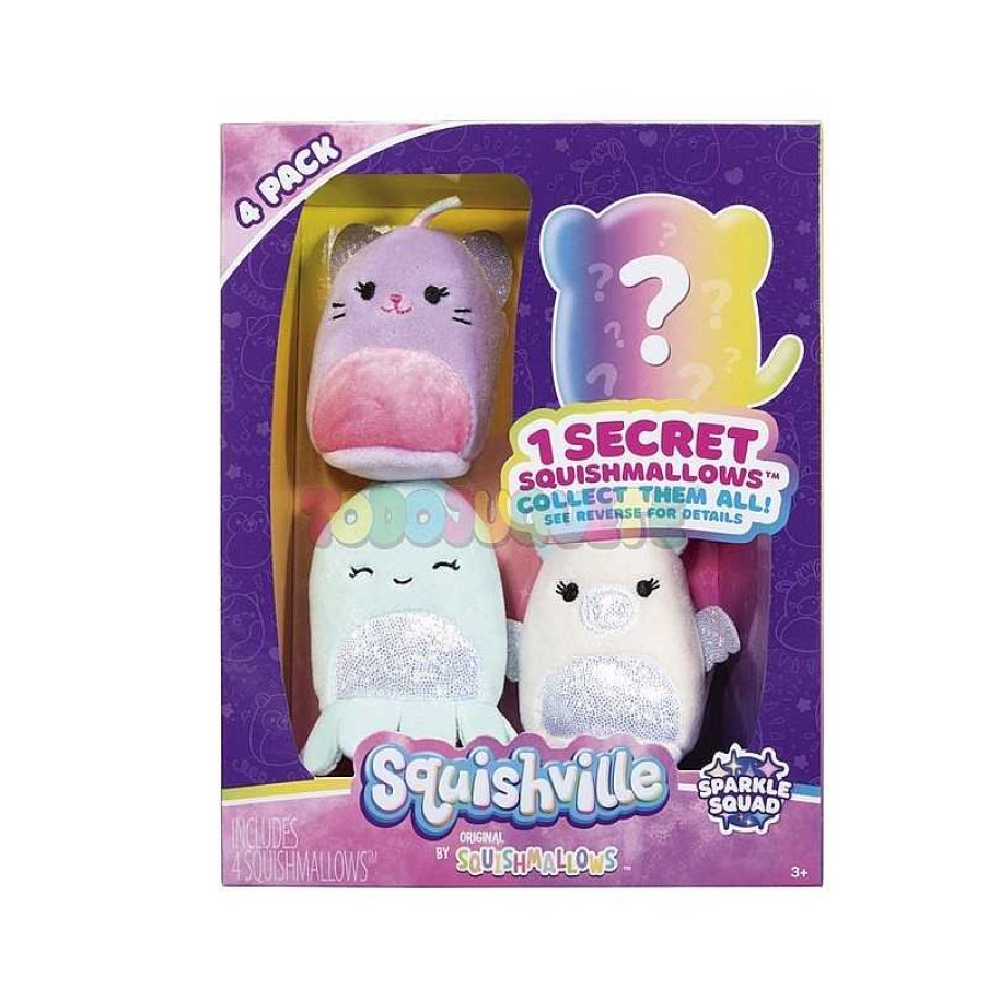 Peluches Todojuguete | Squishville Blind Plush Pack 4