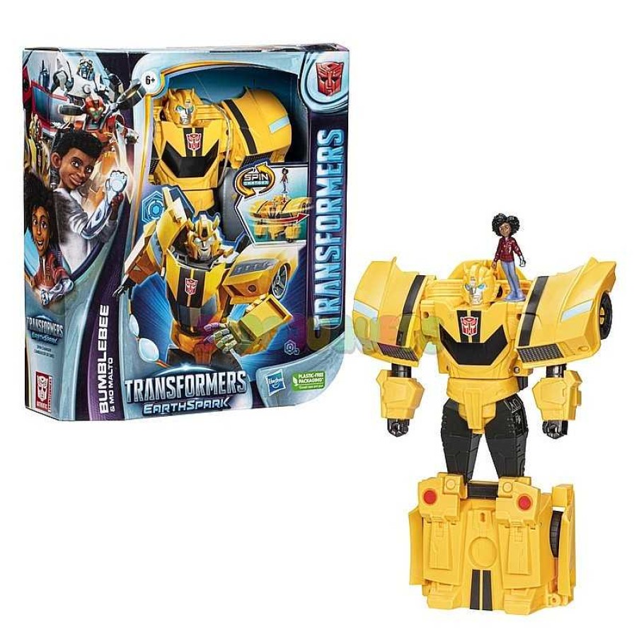 Personajes Y Accesorios Hasbro | Transformers Earthspark Spinchanger Bumblebee