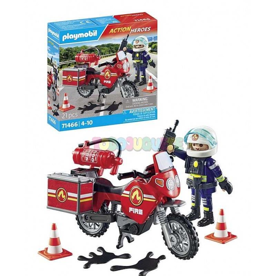 Personajes Y Accesorios Playmobil,S.A. | Moto De Bomberos Playmobil