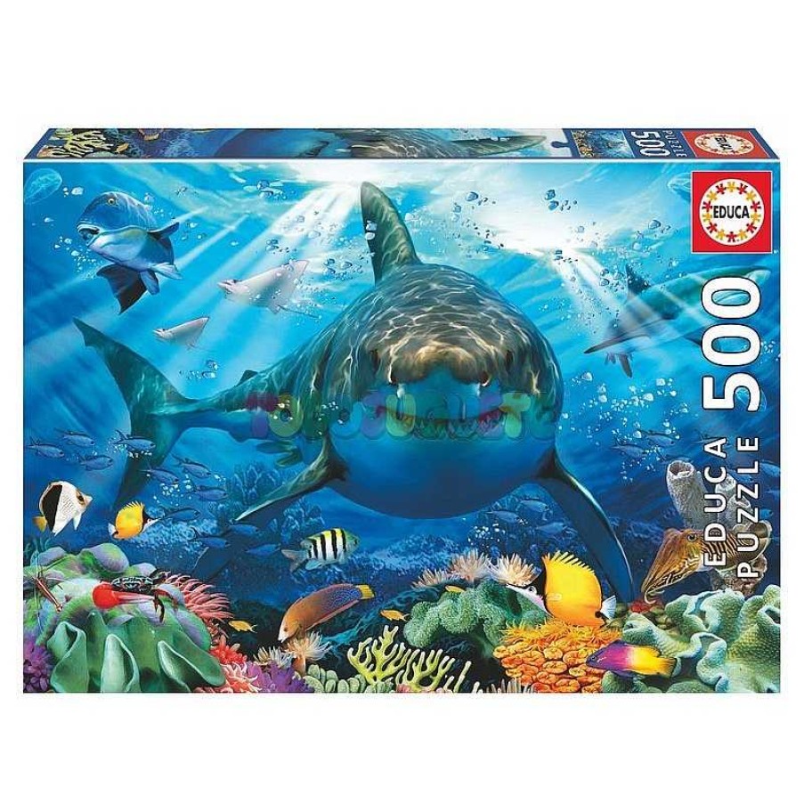 Juegos De Mesa Y Puzzles Educa Borras S.A. | Puzzle 500 Gran Tibur N Blanco