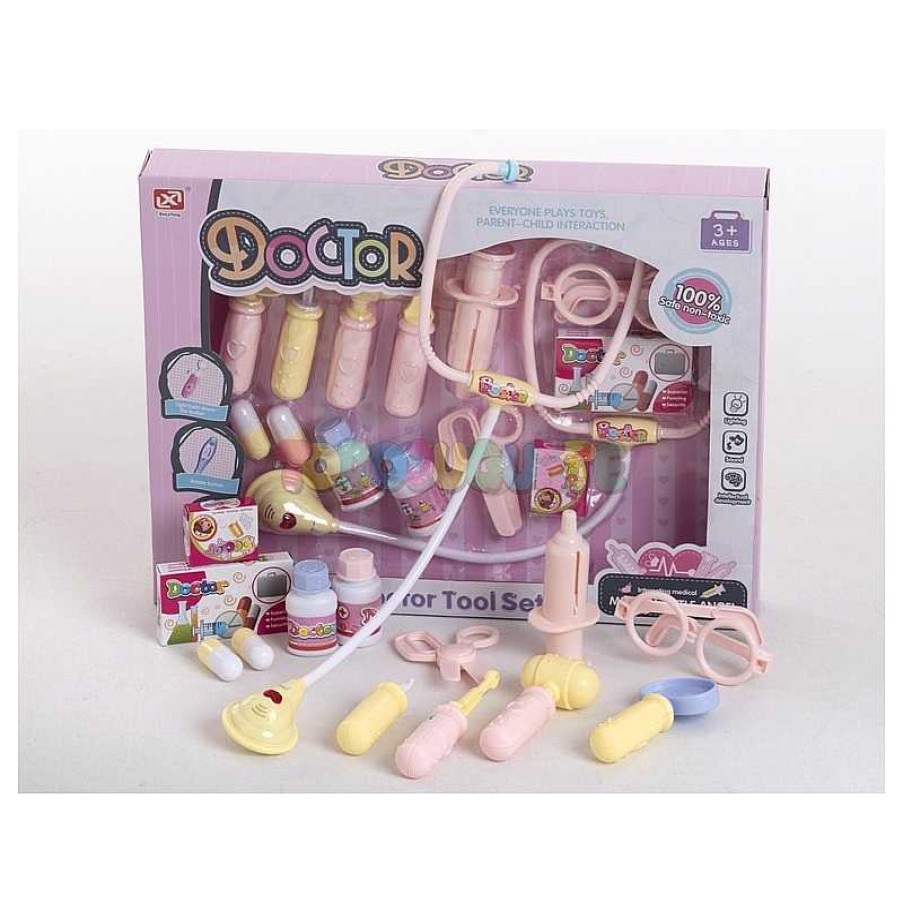 Profesiones Y Actividades Todojuguete | Set Doctor Medical Little Angel Estetoscopio 14 Pz