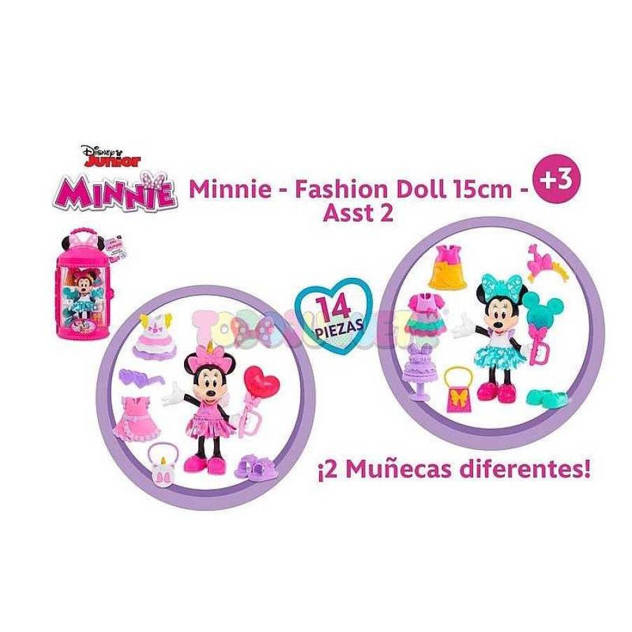 Mu Ecas Y Accesorios Minnie | Minnie Fashion Doll 15Cm Surtida