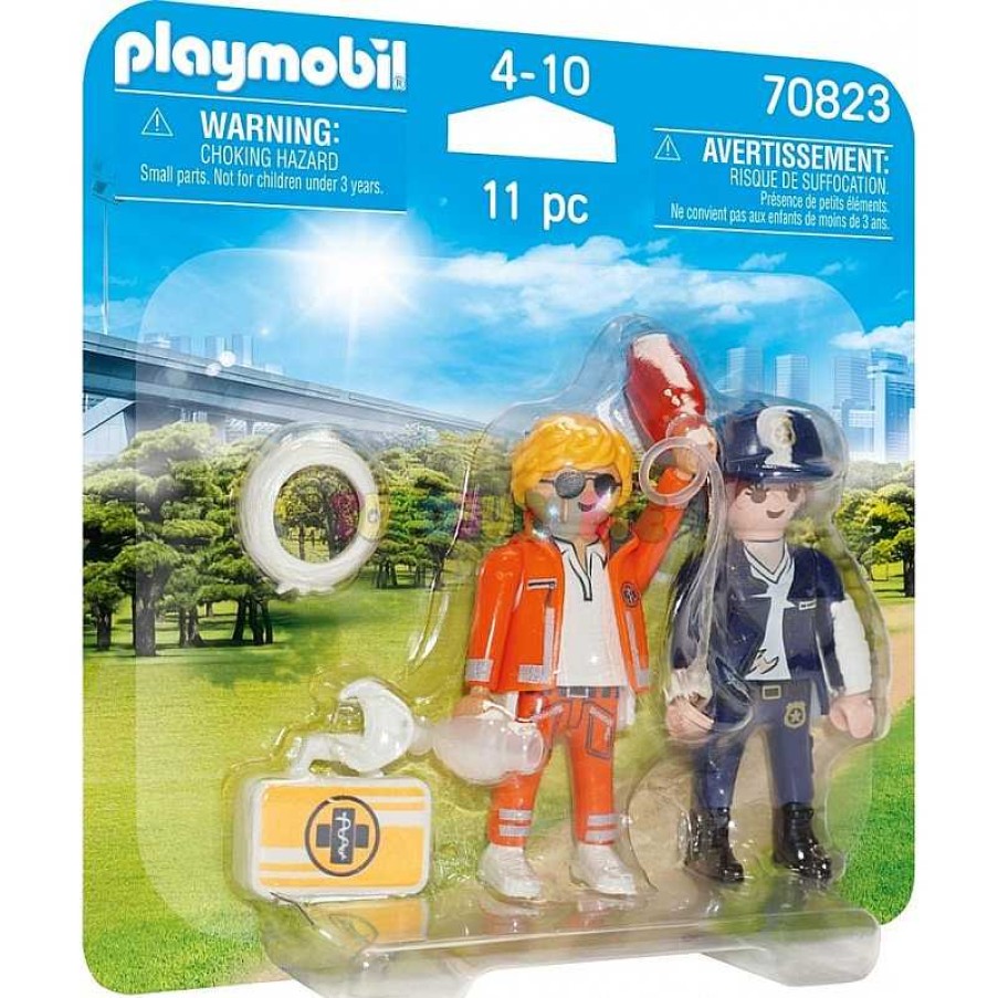 Personajes Y Accesorios Playmobil,S.A. | Duo Pack Doctor Y Polic A Playmobil