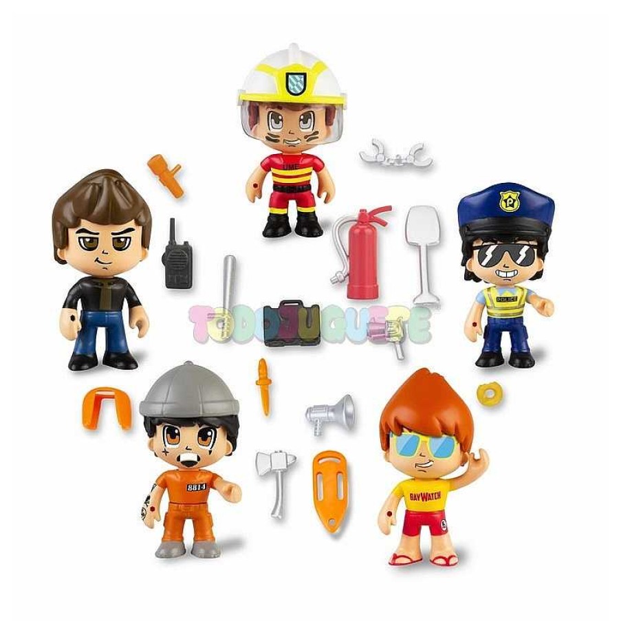 Mu Ecas Y Accesorios Pin y pon Action | Pin Y Pon Action Pack 5 Figuras Serie 2