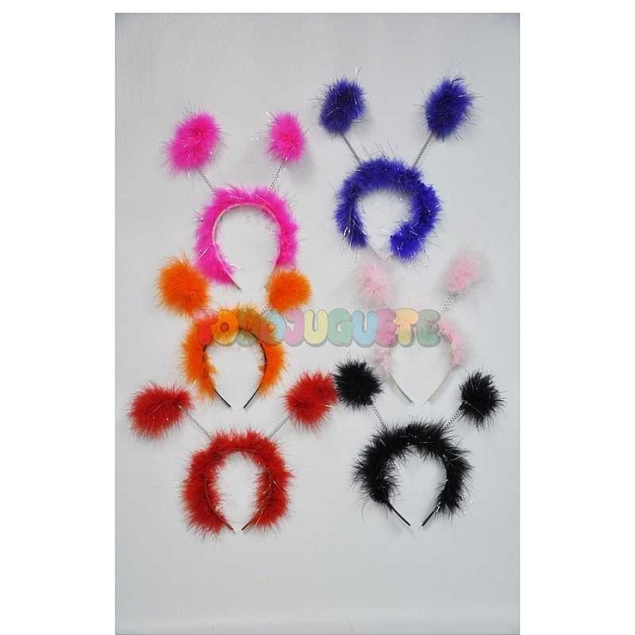 Disfraces Y Accesorios Todojuguete | Acc. Carnaval - Diadema Cabeza Pomp N 6 Colores