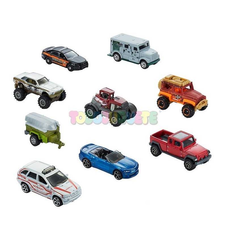 Coches, Circuitos Y Parkings Mattel,España,S.A. | Matchbox Pack 9 Veh Culos Surtido