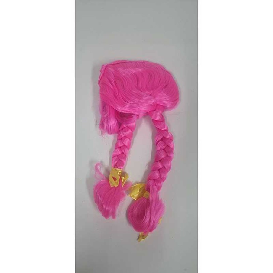 Disfraces Y Accesorios Todojuguete | Peluca Fibra Ptica Trenzas Rosa Th 3 Sl