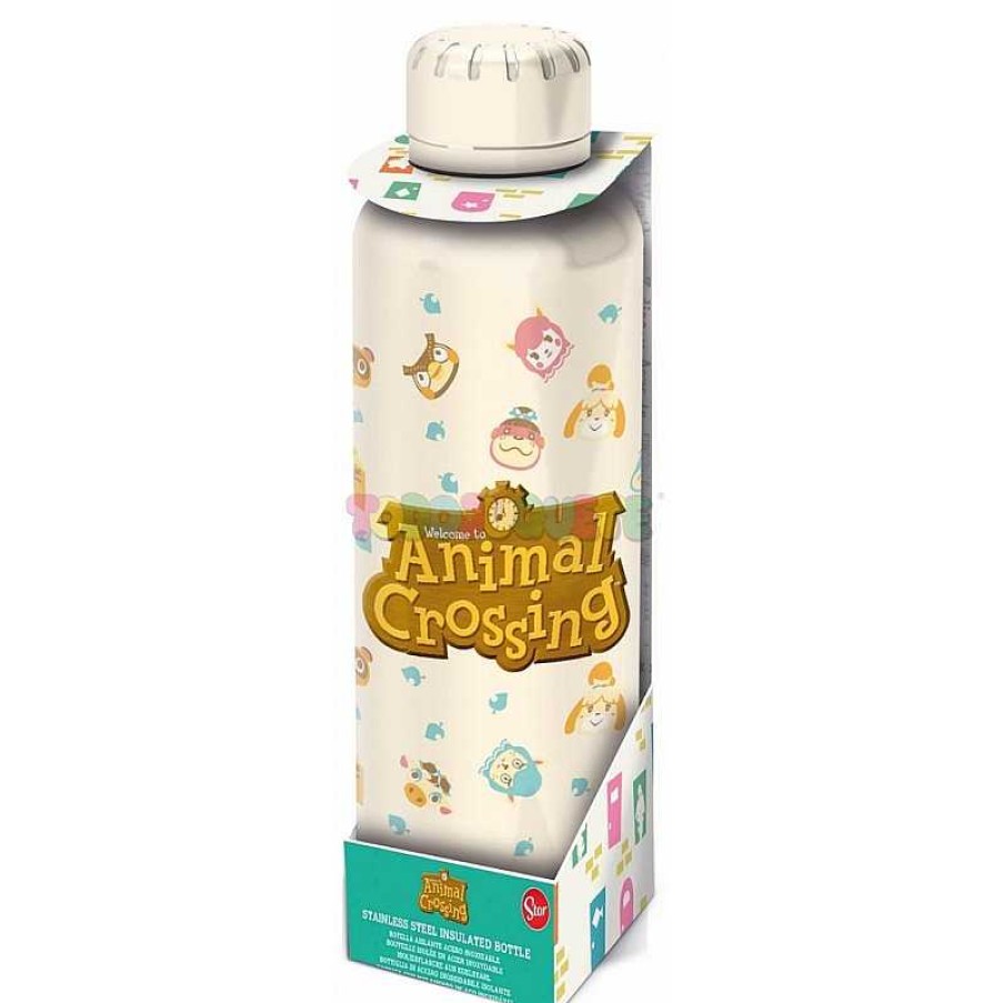 Art Culos Regalo Todojuguete | Botella Termo Acero 515 Ml Animal Crossing