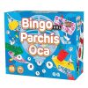 Juegos De Mesa Y Puzzles Falomir | Pack 3 Juegos Bingo Xxl Premium + Parch S + Oca