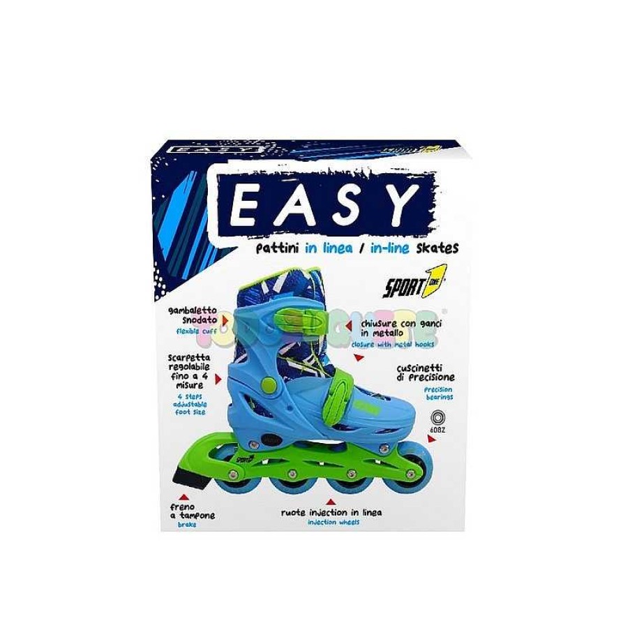 Deportes Y Bicicletas Todojuguete | Patines L Nea Easy Roller Azul T.31-34