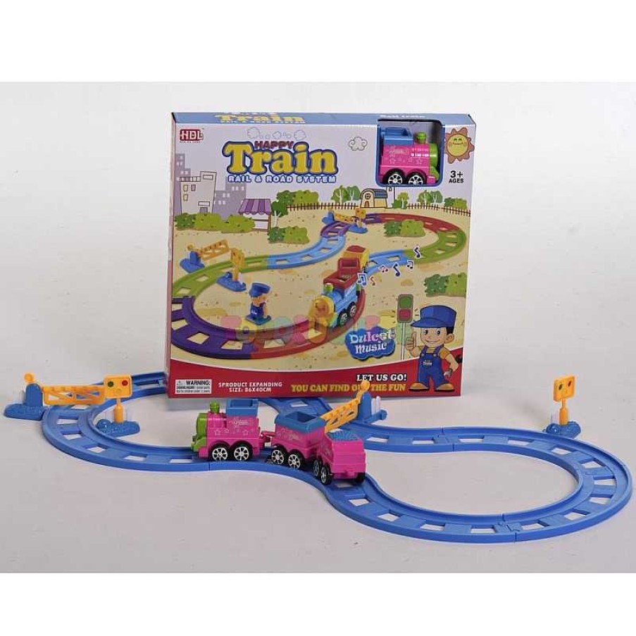 Coches, Circuitos Y Parkings Todojuguete | Baby Tren Happy Construcci N Musical 15 Piezas