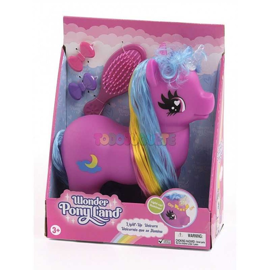 Mu Ecas Y Accesorios Gi-Go Toys Factory Ltd. | Unicornio Con Luz Y Accesorios Wonder Pony Land