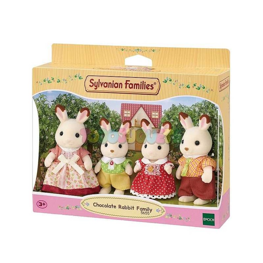 Mu Ecas Y Accesorios Sylvanian | Sylvanian Family Familia Conejo Chocolate