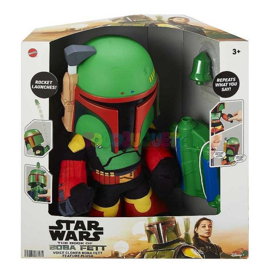 Juguete Electr Nico Y Multimedia Star Wars | Star Wars Peluche Boba Fett Lanza Cohetes