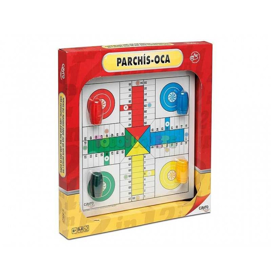 Juegos De Mesa Y Puzzles Cayro Juegos,S.L. | Parch S-Oca Luxe 4 Jug.Acc.Madera Cayro