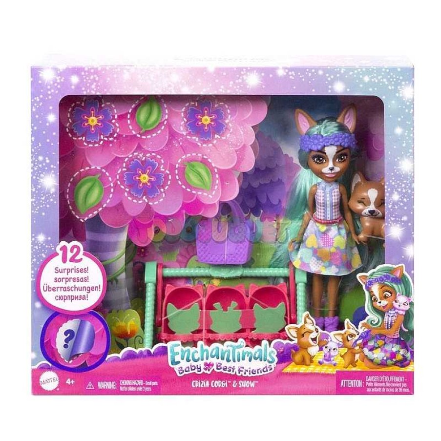 Mu Ecas Y Accesorios Enchantimals | Mu Eca Enchantimals Baby Bffs Crizia Corgi