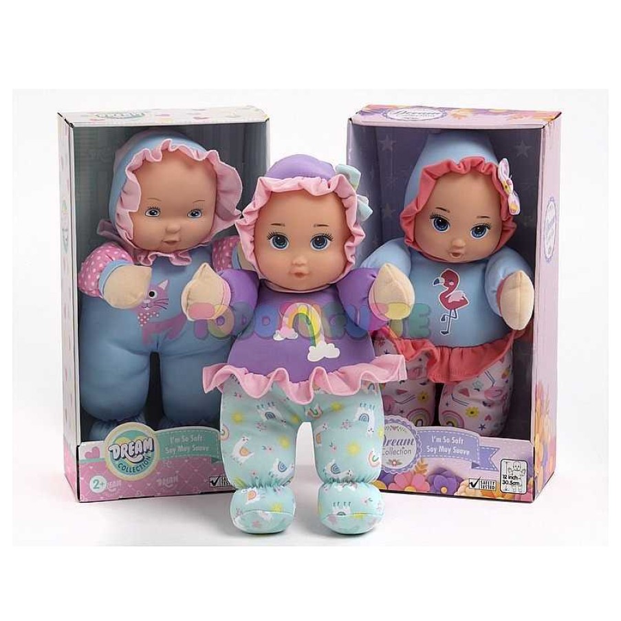 Mu Ecas Y Accesorios Gi-Go Toys Factory Ltd. | Mu Eca Beb Suave Y Blandita 30 Cm 3 Surtidos