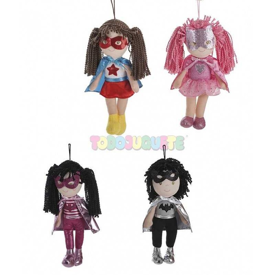 Mu Ecas Y Accesorios Todojuguete | Mu Eca Trapo Super Girls 32 Cm Surtidas