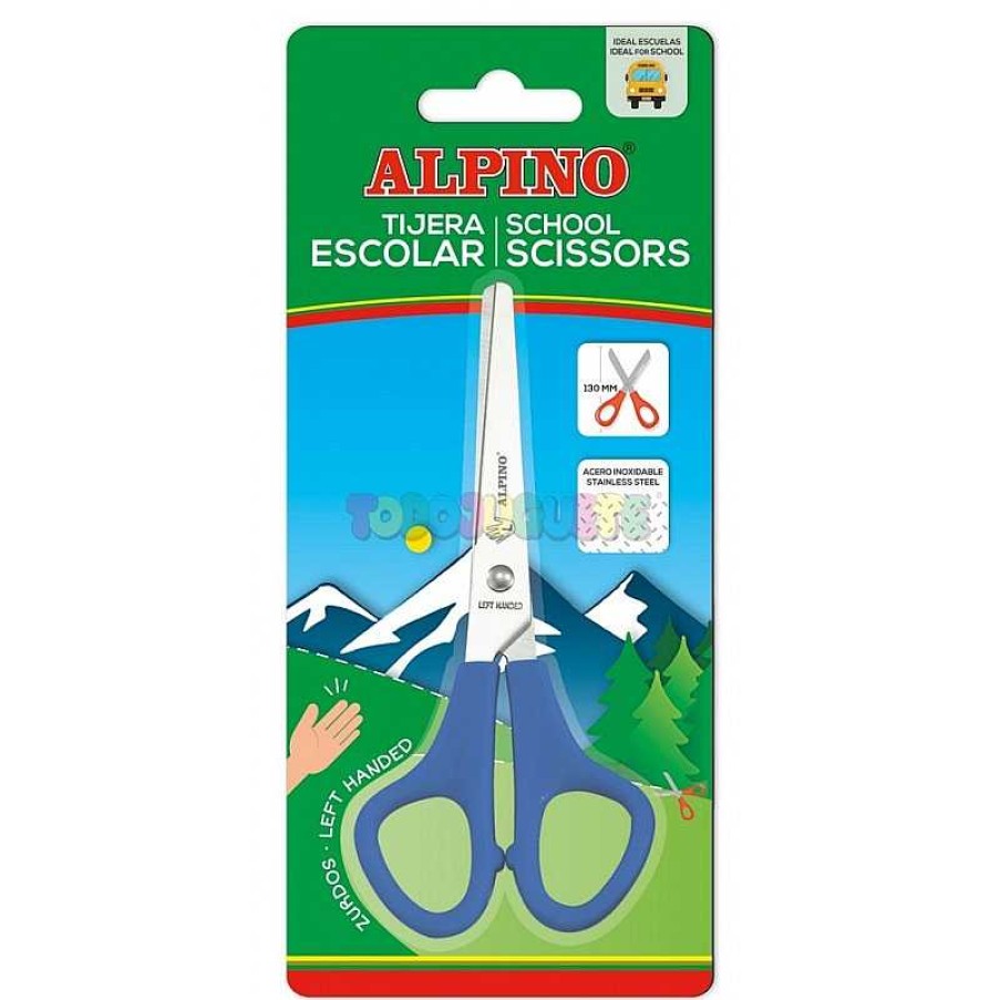 Escolar Alpino | Blister Tijera 130Mm Zurdos Alpino