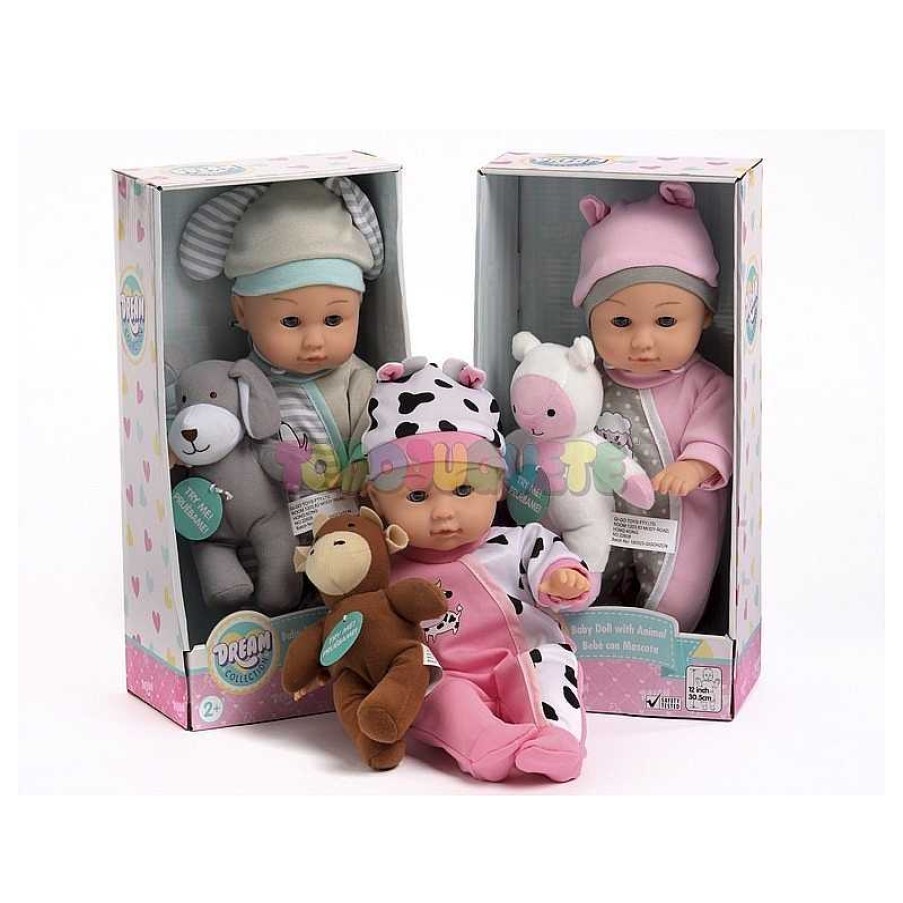 Mu Ecas Y Accesorios Gi-Go Toys Factory Ltd. | Mu Eco 30Cm Gorrito Y Animalito Vaca/Perro/Oveja