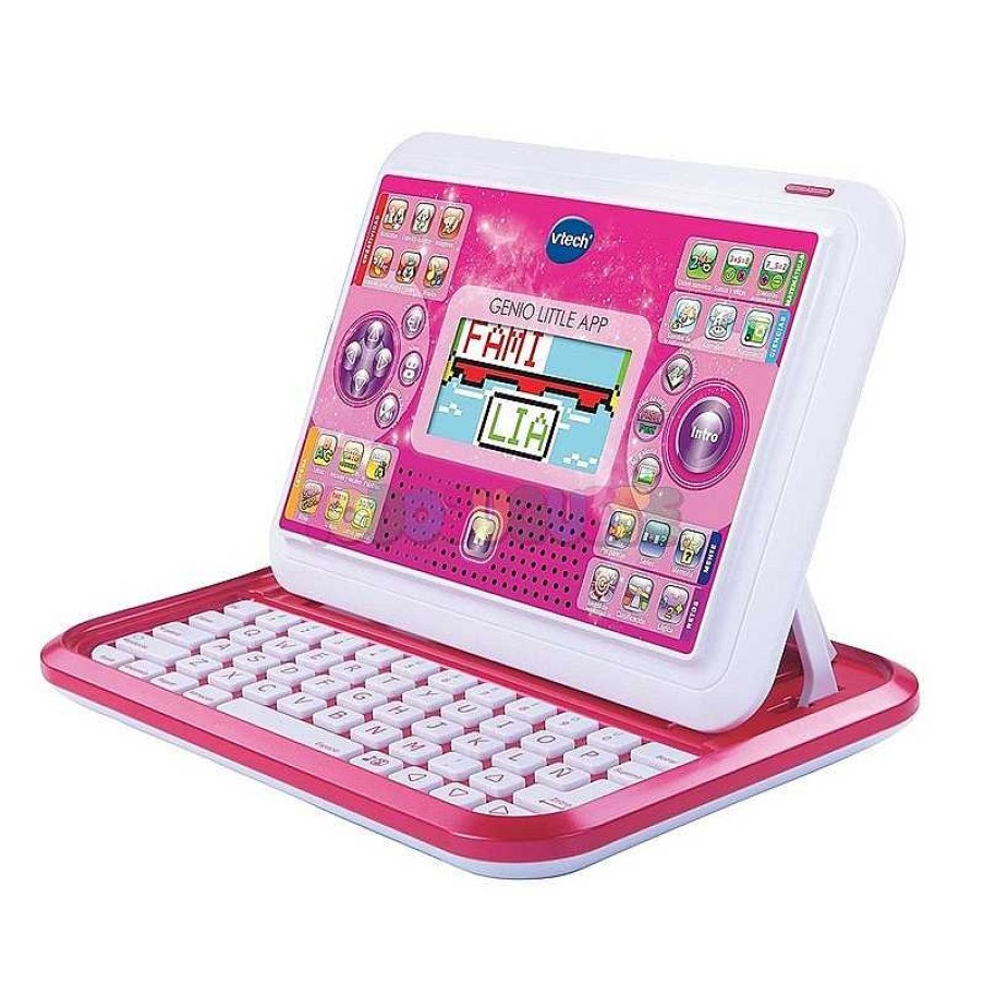 Juegos Educativos Vtech Electronics Europe Bv | Ordenador Genio Little App Pantalla Color Rosa