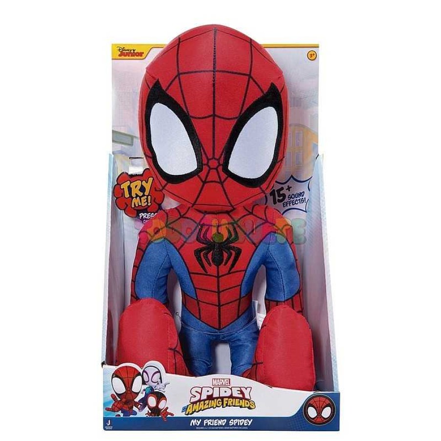 Juguete Electr Nico Y Multimedia Todojuguete | Spidey Mu Eco 40Cm Con Sonidos