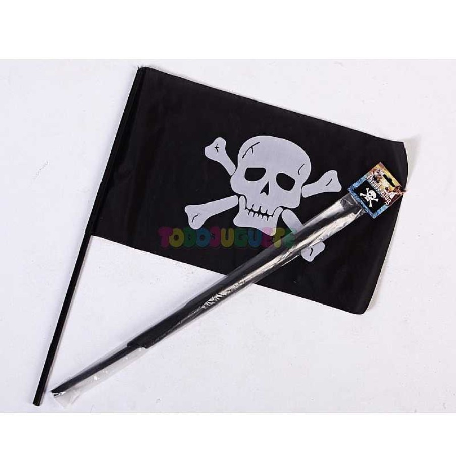 Disfraces Y Accesorios Todojuguete | Acc. Carnaval - Bandera Pirata Calavera