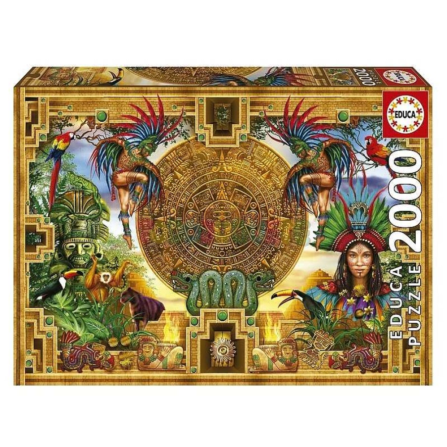 Juegos De Mesa Y Puzzles Educa Borras S.A. | Puzzle 2000 Montaje Azteca Maya