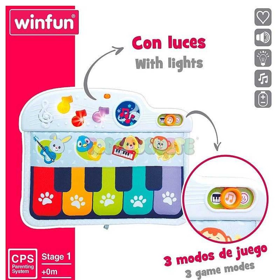 Primera Infancia Todojuguete | Piano Cuna Animales Melod As Winfun