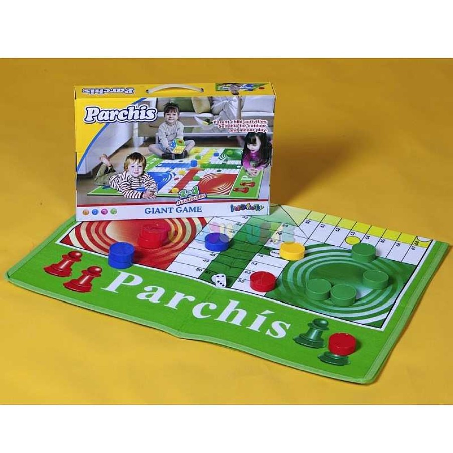 Juegos De Mesa Y Puzzles Todojuguete | Juego Parch S Tapiz Fichas Planas Y Dado Gigante