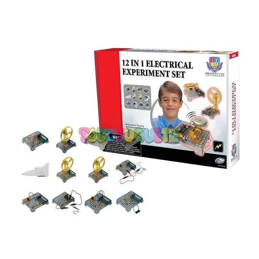 Juegos Educativos Todojuguete | Set Experimentos Electricidad 12 En 1