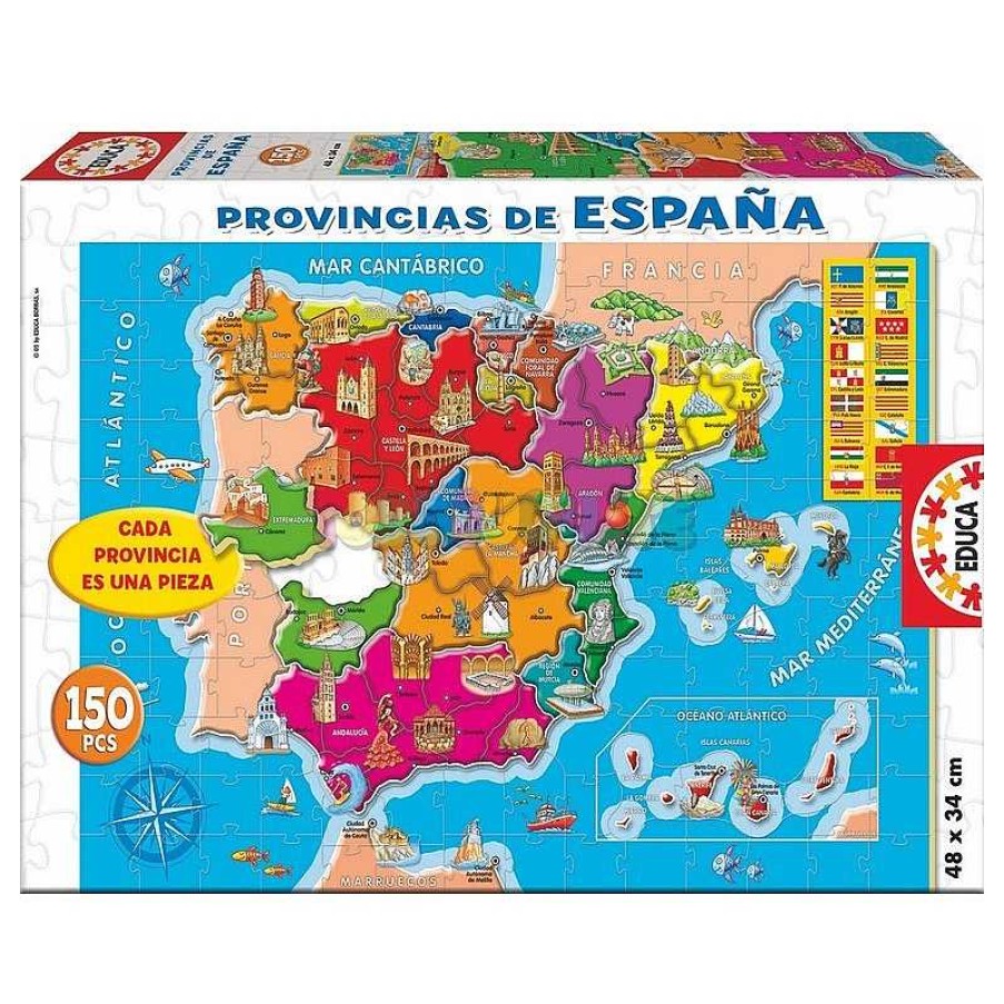 Juegos De Mesa Y Puzzles Educa Borras S.A. | Puzzle 150 Provincias Espa A