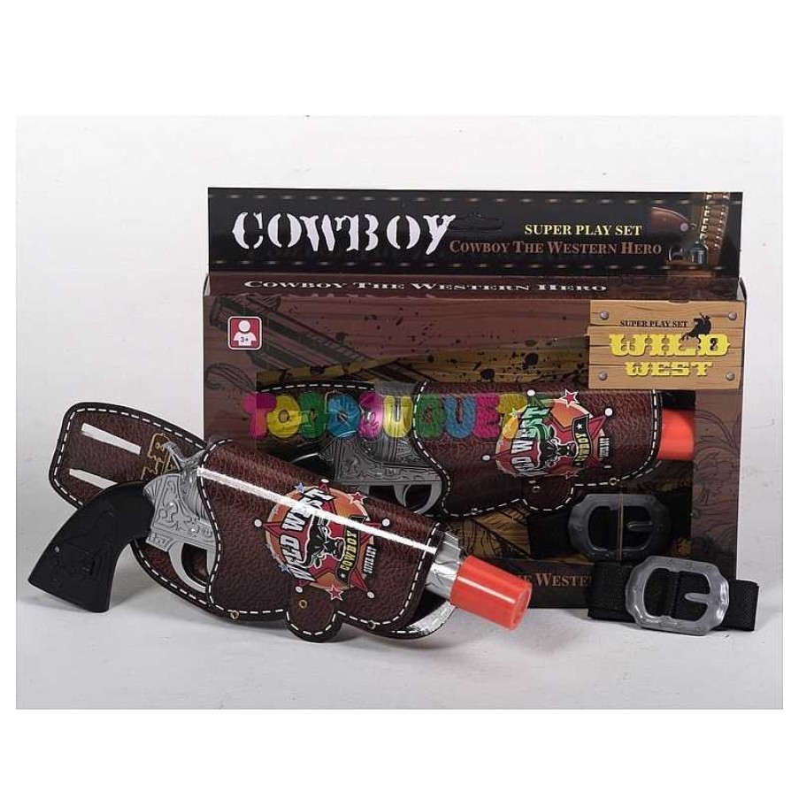 Deportes Y Bicicletas Todojuguete | Pistola Con Cartuchera Cowboy Oeste Wild West