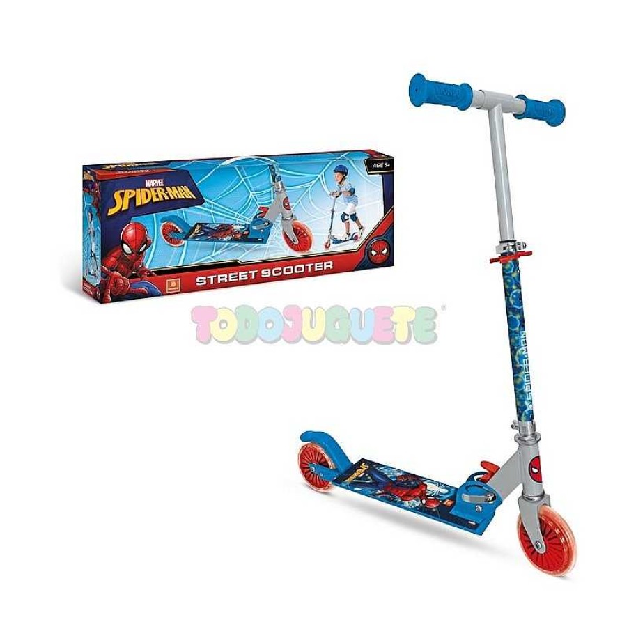 Deportes Y Bicicletas Spiderman | Patinete Alu Spiderman