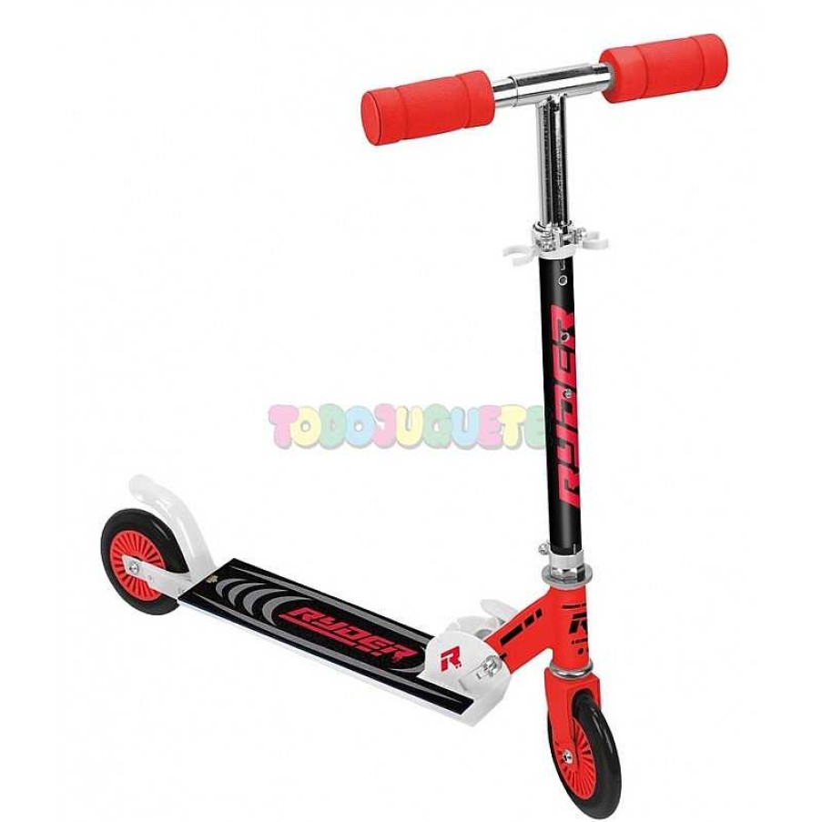 Deportes Y Bicicletas Muñecas Saica S.L. | Patinete 2 Ruedas Alu Rojo